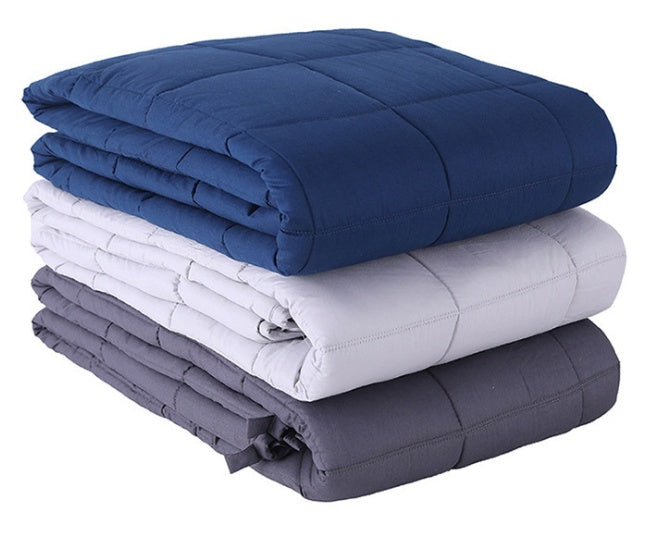 Solid Color Quilted Weighted Blanket, soft breathable fabric with evenly distributed filling for comfort and relaxation
