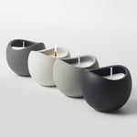 Modern Minimalist Ceramic Candle Set, sculptural matte holders with clean-burning wax for a stylish and calming home ambiance