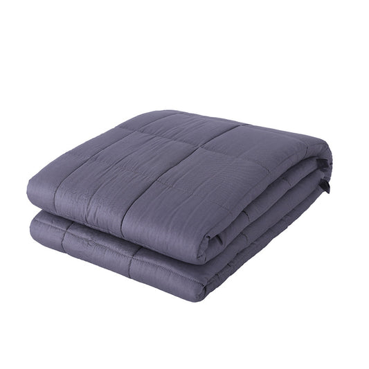 Solid Color Quilted Weighted Blanket, soft breathable fabric with evenly stitched compartments for balanced comfort