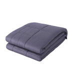 Solid Color Quilted Weighted Blanket, soft breathable fabric with box-stitched design for even weight distribution